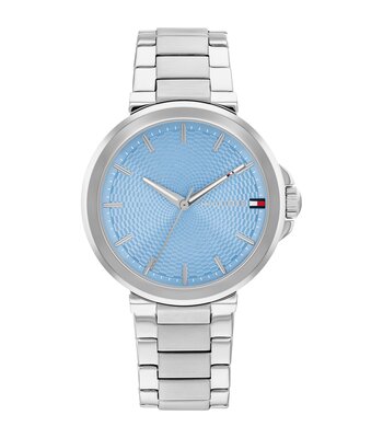 Horloge TOMMY HILFIGER LORI Dames 1782777 Analoog Behuizing MINERAAL Blauw Bracelette Roestvrij staal Staal Etanchéiteiten 5BAR