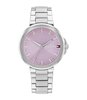 Horloge TOMMY HILFIGER LORI Dames 1782781 Analoog Behuizing MINERAAL Paars Bracelette Roestvrij staal Staal Etanchéiteiten 5BAR