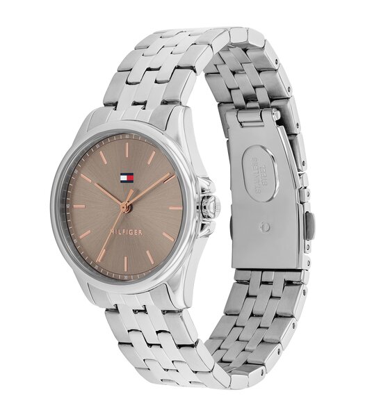 Horloge TOMMY HILFIGER JADE Dames 1782801 Analoog Behuizing MINERAAL Bruin Bracelette Roestvrij staal Staal Etanchéiteiten 3BAR