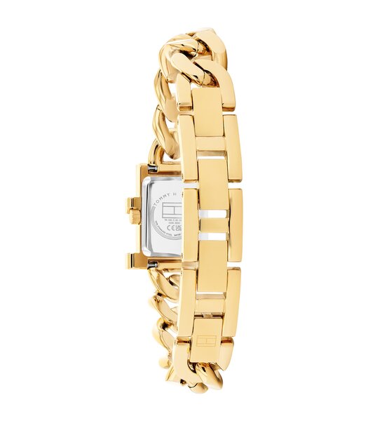 Horloge TOMMY HILFIGER TH85 Dames 1782823 Analoog Behuizing MINERAAL Zilverkleurig Bracelette Staal Geelgoudkleurig Etanchéiteiten 3BAR
