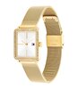 Horloge TOMMY HILFIGER TEA TANK Dames 1782829 Analoog Behuizing MINERAAL Zilverkleurig Bracelette Staal Geelgoudkleurig Etanchéiteiten 3BAR