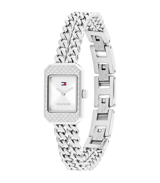 Horloge TOMMY HILFIGER SARAH Dames 1782841 Analoog Behuizing MINERAAL Zilverkleurig Bracelette Roestvrij staal Staal Etanchéiteiten 3BAR