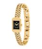 Horloge TOMMY HILFIGER SARAH Dames 1782842 Analoog Behuizing MINERAAL Zwart Bracelette Staal Geelgoudkleurig Etanchéiteiten 3BAR