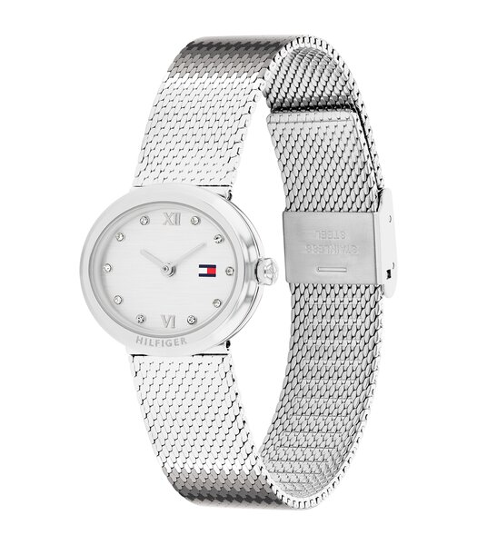 Montre TOMMY HILFIGER MOIRA Femme 1782846 Analogue Cadran MINERAL Argenté Bracelet Acier inoxydable Acier Etanchéité 3BAR
