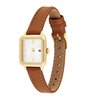 Montre TOMMY HILFIGER MIA Femme 1782859 Analogue Cadran MINERAL Argenté Bracelet Cuir Brun Etanchéité 3BAR