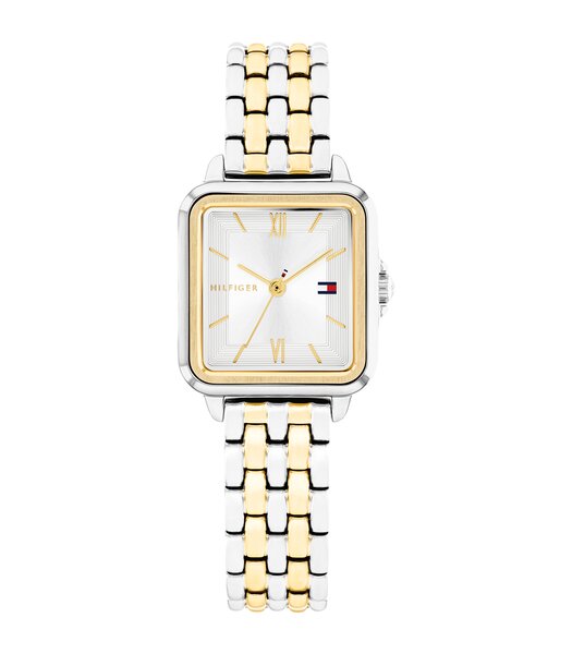 Montre TOMMY HILFIGER MIA Femme 1782861 Analogue Cadran MINERAL Argenté Bracelet Acier inoxydable Acier / or jaune Etanchéité 3BAR