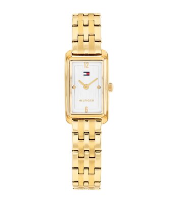 Horloge TOMMY HILFIGER MADISON Dames 1782863 Analoog Behuizing MINERAAL Wit Bracelette Staal Geelgoudkleurig Etanchéiteiten 3BAR