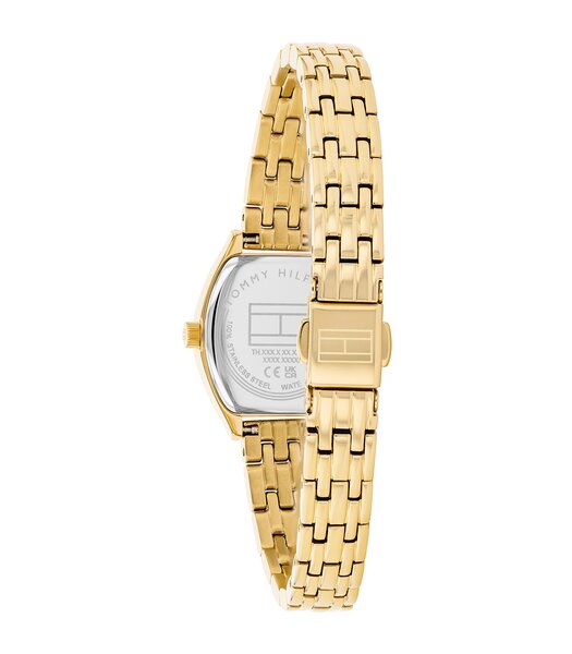 Horloge TOMMY HILFIGER NORAH Dames 1782870 Analoog Behuizing MINERAAL Wit Bracelette Staal Geelgoudkleurig Etanchéiteiten 3BAR