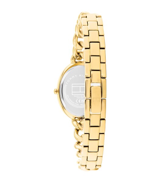 Horloge TOMMY HILFIGER DEMI OVAL Dames 1782877 Analoog Behuizing MINERAAL Groen Bracelette Staal Geelgoudkleurig Etanchéiteiten 3BAR
