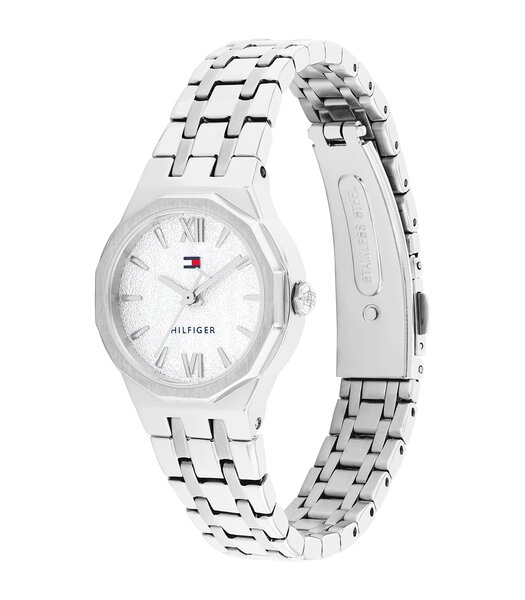 Horloge TOMMY HILFIGER MACKENZIE Dames 1782889 Analoog Behuizing MINERAAL Zilverkleurig Bracelette Roestvrij staal Staal Etanchéiteiten 3BAR