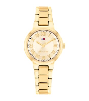 Horloge TOMMY HILFIGER BECCA Dames 1782905 Analoog Behuizing MINERAAL Geelgoud Bracelette Staal Geelgoudkleurig Etanchéiteiten 3BAR