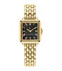 Horloge TOMMY HILFIGER MIA Dames 1782916 Analoog Behuizing Mineraal Zwart Bracelette Roestvrij staal Staal / geelgoudkleurig Etanchéiteiten 3 ATM