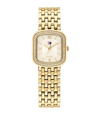Montre TOMMY HILFIGER ABBY Femme 1782923 Analogique Cadran Minéral Doré Bracelet Acier inoxydable Acier / or jaune Etanchéité 3 ATM