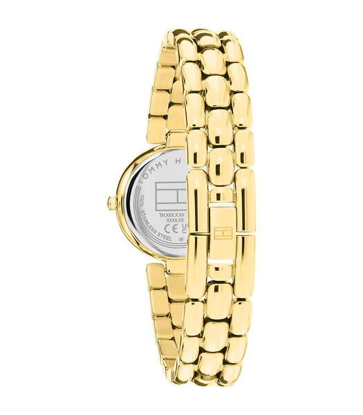 Montre TOMMY HILFIGER ANNIE Femme 1782928 Analogique Cadran Minéral Blanc Bracelet Acier inoxydable Acier / or jaune Etanchéité 3 ATM