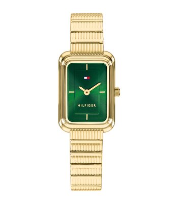Montre TOMMY HILFIGER DAISY Femme 1782934 Analogique Cadran Minéral Vert Bracelet Acier inoxydable Acier / or jaune Etanchéité 3 ATM