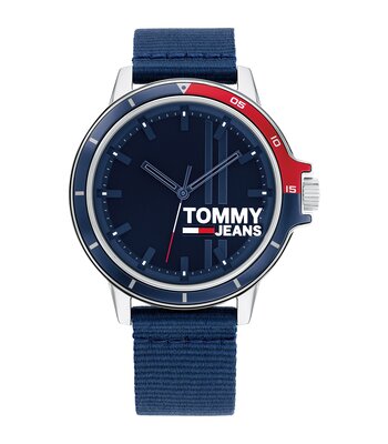 Horloge TOMMY HILFIGER HOUSTON LE Heren 1791924 Analoog Behuizing Mineraal Zwart Bracelette Leer Bruin Boucle ardillon Etanchéiteiten 5 ATM