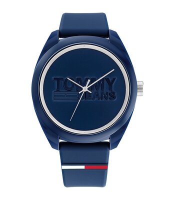 Horloge TOMMY HILFIGER SAN DIEGO Heren 1791927 Analoog Behuizing Mineraal Zwart Bracelette Leer Bruin Boucle ardillon Etanchéiteiten 5 ATM