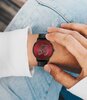 Horloge TOMMY HILFIGER LUNAIRE NIEUWJAAR Heren 1791976 Analoog Behuizing MINERAAL Rood Armband Leer Zwart Gespíndel Waterdichtheid 3BAR