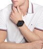 Horloge TOMMY HILFIGER RYAN Heren 1791993 Analoog Behuizing MINERAAL Zwart Armband GERECYCLEERD PLASTIC Blauw Gespíndel Waterdichtheid 5BAR