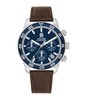 Horloge TOMMY HILFIGER TH85 CHRONO (41MM) Heren 1792163 Analoog Behuizing MINERAAL Blauw Bracelette Leer Bruin Etanchéiteiten 5BAR