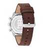 Horloge TOMMY HILFIGER TH85 CHRONO (41MM) Heren 1792166 Analoog Behuizing MINERAAL Zwart Bracelette Leer Bruin Etanchéiteiten 5BAR