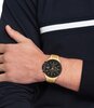 Horloge TOMMY HILFIGER JAMESON Heren 1792199 Analoog Behuizing MINERAAL Zwart Bracelette Staal Geelgoudkleurig Etanchéiteiten 5BAR