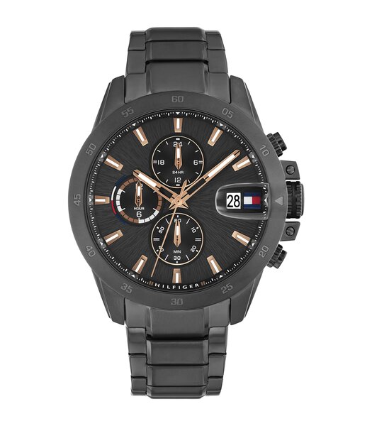 Horloge TOMMY HILFIGER JAMESON Heren 1792218 Analoog Behuizing MINERAAL Grijs Bracelette Staal Grijs Etanchéiteiten 5BAR