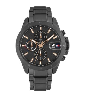 Horloge TOMMY HILFIGER JAMESON Heren 1792218 Analoog Behuizing MINERAAL Grijs Bracelette Staal Grijs Etanchéiteiten 5BAR