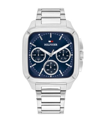 Horloge TOMMY HILFIGER HERALD Heren 1792222 Analoog Behuizing MINERAAL Blauw Bracelette Roestvrij staal Staal Etanchéiteiten 5BAR