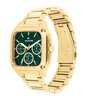 Horloge TOMMY HILFIGER HERALD Heren 1792223 Analoog Behuizing MINERAAL Groen Bracelette Staal Geelgoudkleurig Etanchéiteiten 5BAR