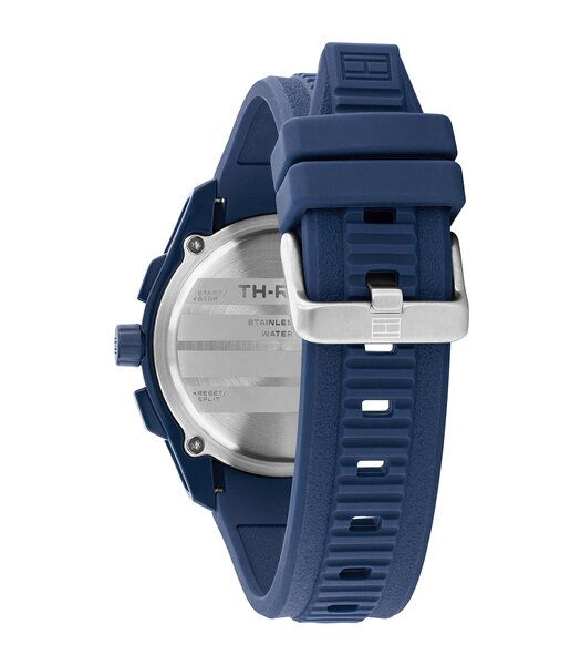 Montre TOMMY HILFIGER TH-REGATTA Homme 1792232 Analogue Cadran MINERAL Bleu Bracelet Silicone Bleu Etanchéité 10BAR