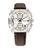 Montre TOMMY HILFIGER COLE Homme 1792270 Analogique Cadran Minéral Blanc Bracelet Cuir Brun Etanchéité 5 ATM