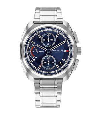 Montre TOMMY HILFIGER COLE Homme 1792273 Analogique Cadran Minéral Bleu Bracelet Acier inoxydable Acier Etanchéité 5 ATM