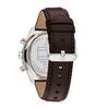 Montre TOMMY HILFIGER HAMPTON Homme 1792276 Analogique Cadran Minéral Bleu Bracelet Cuir Brun Etanchéité 5 ATM