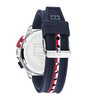 Montre TOMMY HILFIGER BANK Homme 1792292 Analogique Cadran Minéral Bleu Bracelet Silicone Bleu Etanchéité 5 ATM