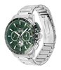 Montre TOMMY HILFIGER BANK Homme 1792293 Analogique Cadran Minéral Vert Bracelet Acier inoxydable Acier Etanchéité 5 ATM