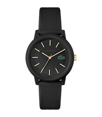 Horloge LACOSTE SPORT INSPIRED Dames 2001212 Analoog Behuizing MINERAAL Zwart Bracelette Silicone Zwart Boucle ardillon Etanchéiteiten 5BAR