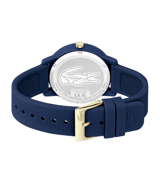 Horloge LACOSTE SPORT INSPIRED Dames 2001271 Analoog Behuizing MINERAAL Blauw Bracelette Silicone Blauw Boucle ardillon Etanchéiteiten 5BAR