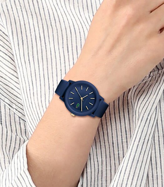 Horloge LACOSTE SPORT INSPIRED Dames 2001271 Analoog Behuizing MINERAAL Blauw Bracelette Silicone Blauw Boucle ardillon Etanchéiteiten 5BAR