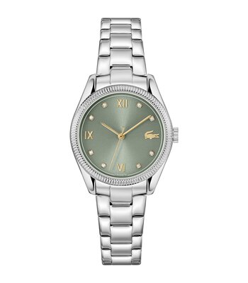 Horloge LACOSTE CLASSIC ELEGANCE Dames 2001421 Analoog Behuizing MINERAAL Groen Bracelette Roestvrij staal Staal Etanchéiteiten 5BAR
