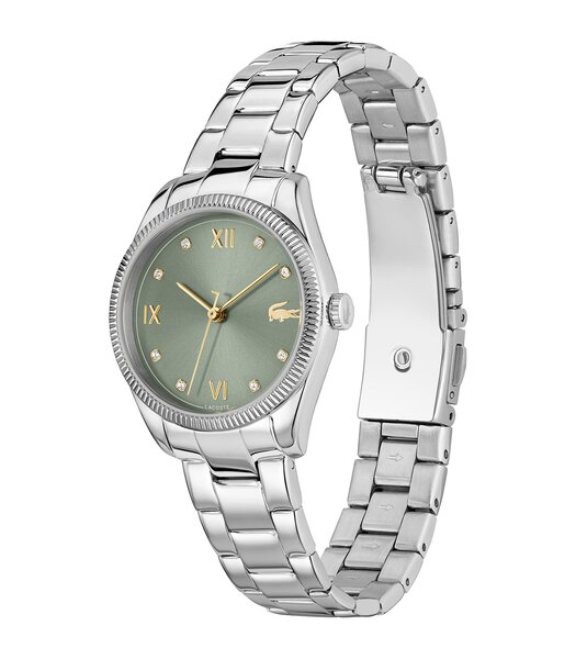 Horloge LACOSTE CLASSIC ELEGANCE Dames 2001421 Analoog Behuizing MINERAAL Groen Bracelette Roestvrij staal Staal Etanchéiteiten 5BAR