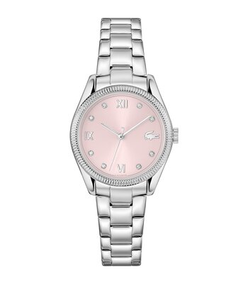 Horloge LACOSTE CLASSIC ELEGANCE Dames 2001422 Analoog Behuizing MINERAAL Roze Bracelette Roestvrij staal Staal Etanchéiteiten 5BAR