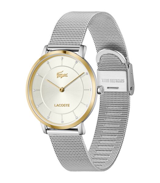 Horloge LACOSTE CLASSIC ELEGANCE Dames 2001472 Analoog Behuizing MINERAAL Zilverkleurig Bracelette Roestvrij staal Staal Etanchéiteiten 3BAR