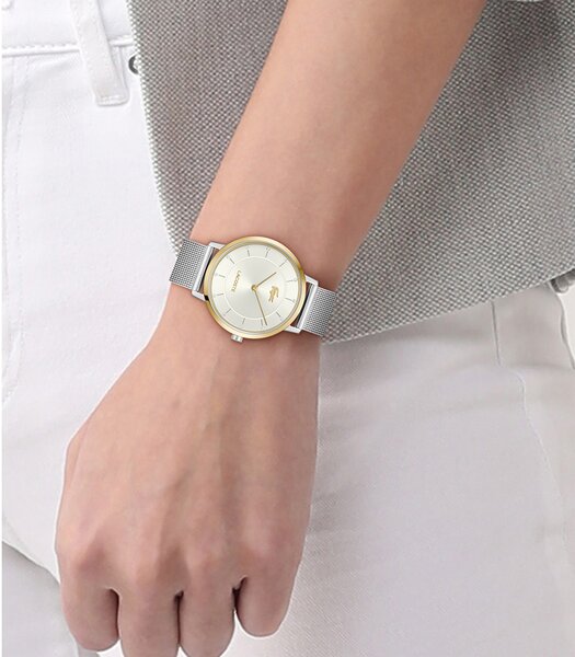 Horloge LACOSTE CLASSIC ELEGANCE Dames 2001472 Analoog Behuizing MINERAAL Zilverkleurig Bracelette Roestvrij staal Staal Etanchéiteiten 3BAR