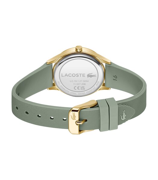 Horloge LACOSTE LIFESTYLE Dames 2001481 Analoog Behuizing MINERAAL Groen Bracelette Silicone Groen Etanchéiteiten 5BAR