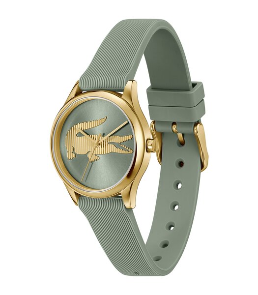Horloge LACOSTE LIFESTYLE Dames 2001481 Analoog Behuizing MINERAAL Groen Bracelette Silicone Groen Etanchéiteiten 5BAR