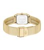 Montre LACOSTE RENE Femme 2001505 Analogue Cadran MINERAL Blanc Bracelet Acier inoxydable Acier / or jaune Etanchéité 5BAR