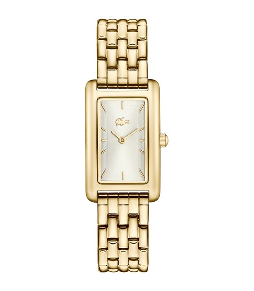 Montre LACOSTE CROISETTE Femme 2001526 Analogique Cadran Minéral Gris Bracelet Acier inoxydable Acier / or jaune Etanchéité 3 ATM
