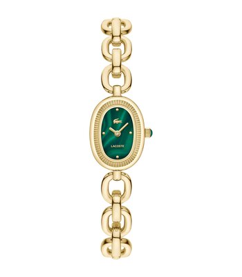 Montre LACOSTE LACOSTE PETITE PARISIENNE Femme 2001539 Analogique Cadran Minéral Vert Bracelet Acier inoxydable Acier / or jaune Etanchéité 3 ATM