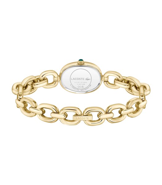Horloge LACOSTE LACOSTE PETITE PARISIENNE Dames 2001539 Analoog Behuizing Mineraal Groen Bracelette Roestvrij staal Staal / geelgoudkleurig Etanchéite